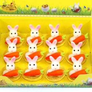 Easter bunny in nest 12pk 15BY281/290