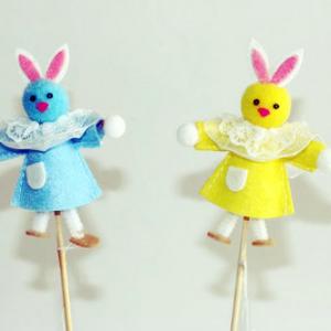 Easter bunny on the stick