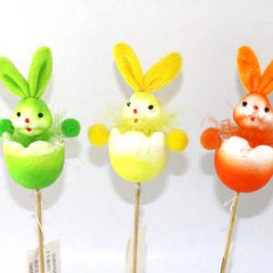 Easter bunny with stick 19ES003