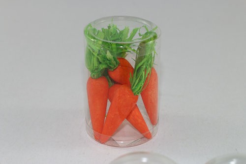 Easter carrot in pvc tube