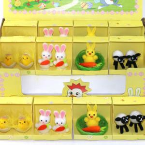 Easter chick , bunny 4 asst in display box 15BY617