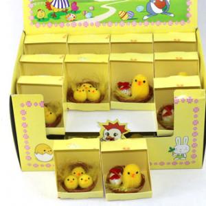 Easter chick 2 asst in display box 15BY630