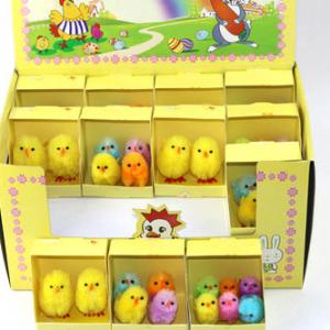Easter chick 3 asst in display box 15BY630-1