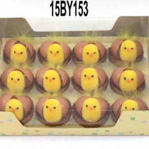 Easter chick 7cm nest 15BY153/154/155