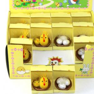 Easter chick, egg 2 asst in display box 15BY624