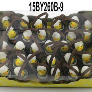 Easter chick in 6cm felt basket 30pk 15BY260B-9/10/12/13