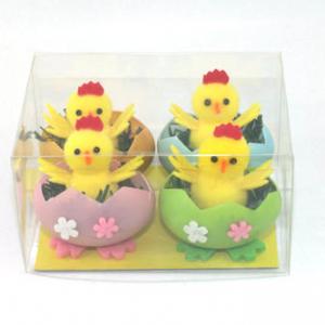 Easter chick in egg 4pc 19EA038-2