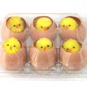 Easter chick in egg 6pc EA6027