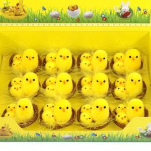 Easter chick in nest 12pk 15BY262/263/264