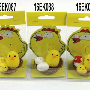 Easter chick in nest 16EK087/088/089