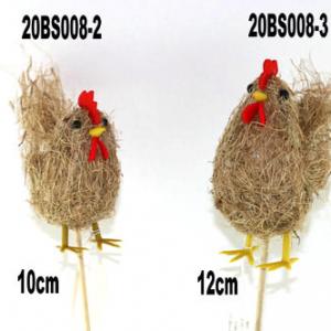 Easter chick with grass on 50cm stick 20BS008-2/-3