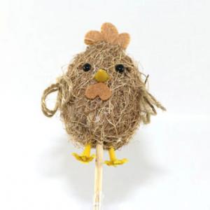 Easter chick with grass on 50cm stick 20BS008-22
