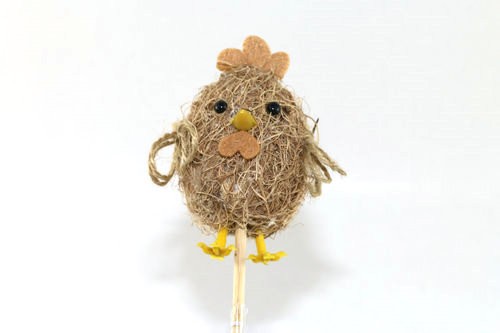Easter chick with grass on 50cm stick 20BS008-22