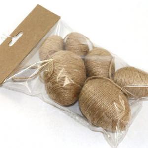 Easter egg with hemp rope  18HR001