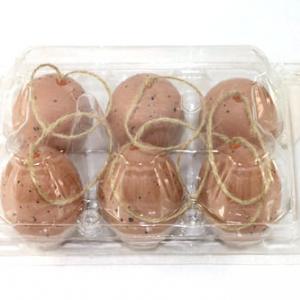 Easter egg with rope 6pc EA6024