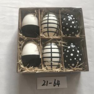 Easter goose egg with rope and painting 21-64/65/66