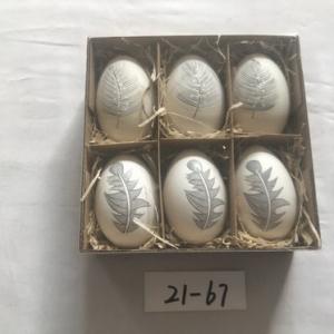 Easter goose egg with rope and painting 21-67/68/69/70