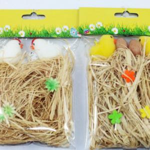 Easter grass with chick