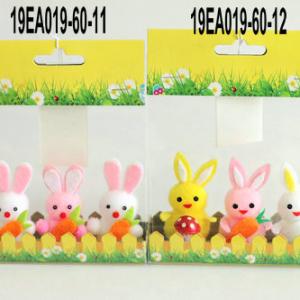 Easter pom pom bunny 3pk 19EA019-60-11/12