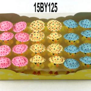 Easter pom pom chick with hat  15BY069/125