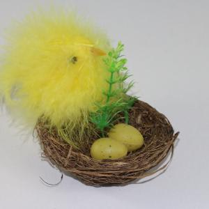 Feather chick stand on nest ST91109