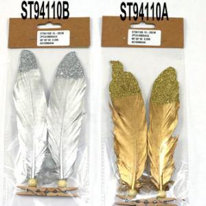 Feather with clip S/2 ST94110A/B