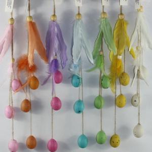 Feather with egg hanging ornament ST95505
