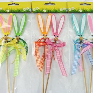 Felt bunny with 16cm stick