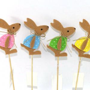 Felt bunny with stick 12BS177-47