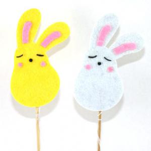 Felt bunny with stick 12BS177-55