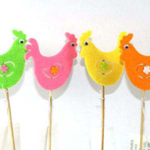 Felt chick with stick 12BS177-53