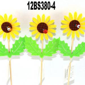 Felt flower with stick 12BS380-4