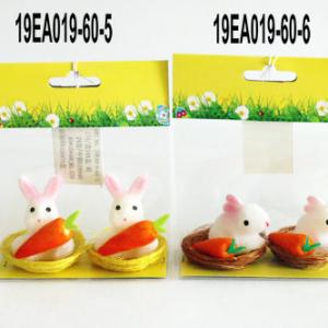S/2 Easter bunny in nest 19EA019-60-5/6